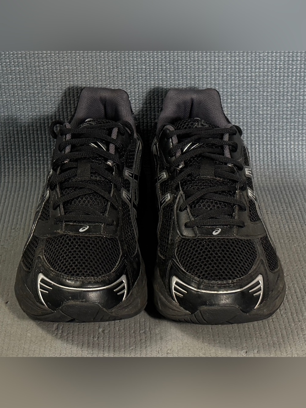 Asics Gel-1130 Black Pure Silver Athletic Shoes 1201A906-001 Men's Size 11.5 - Picture 3 of 9